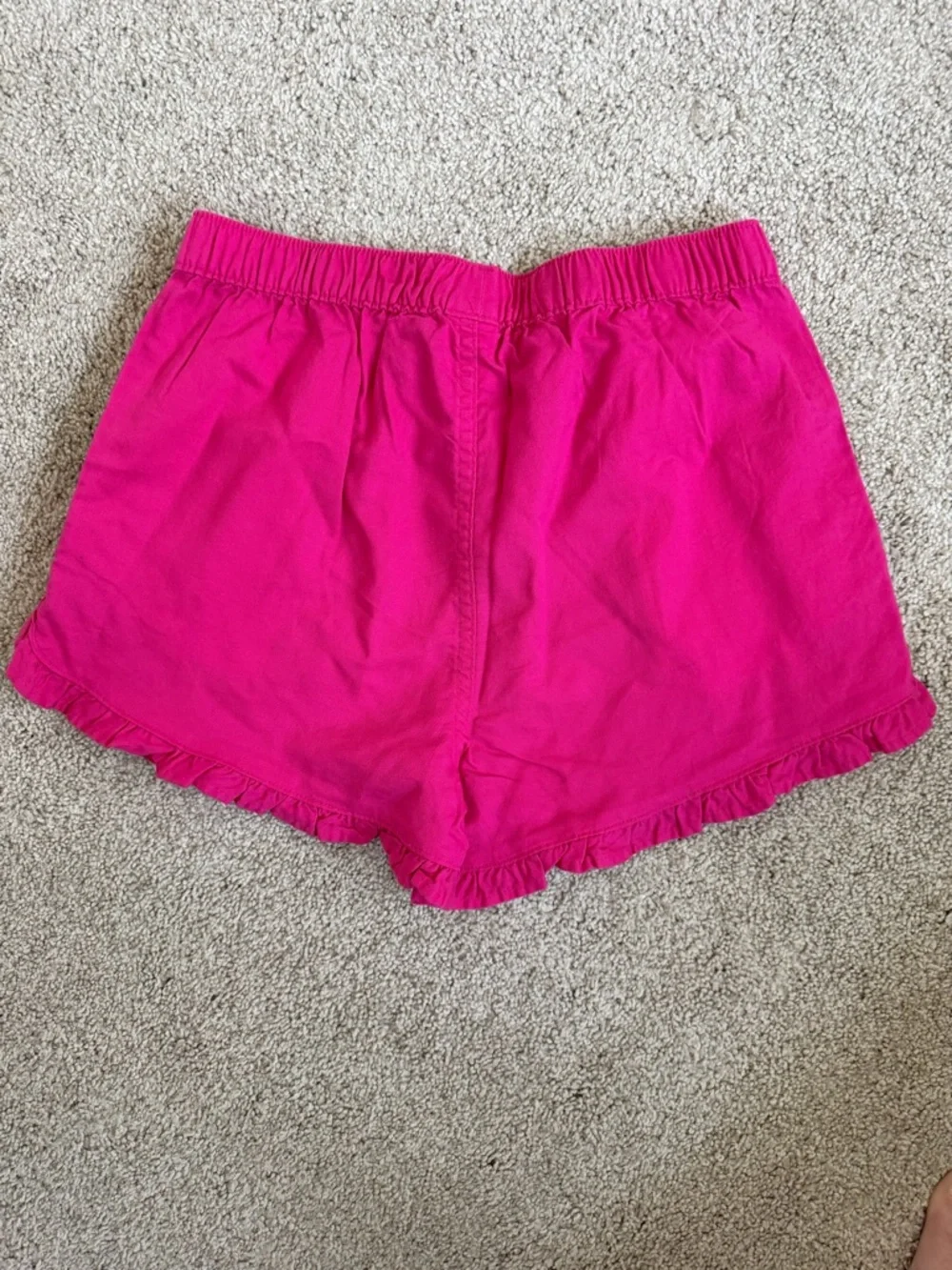 NWT KIDS GIRLS Ruffle-Trim High Waist Shorts in Hot Pink SIZE 12